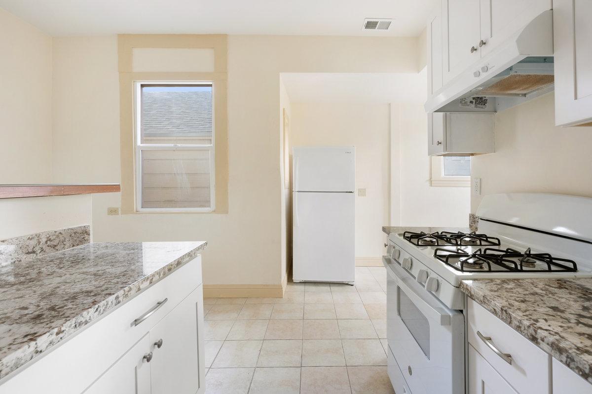 kitchen and dining area