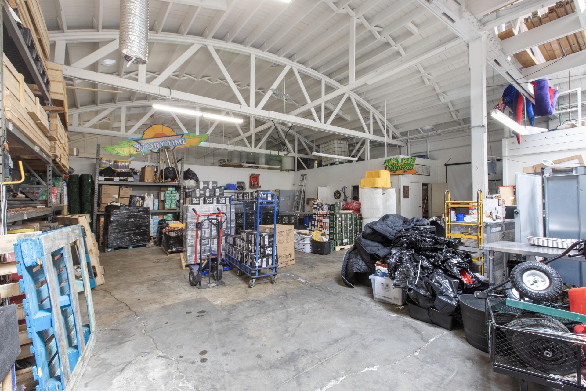 inside the warehouse type space